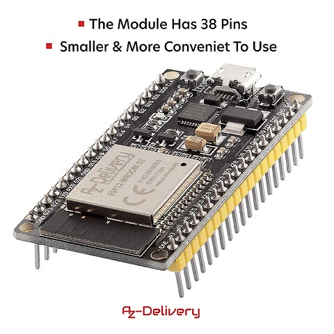 AZDelivery ESP32 ESP-WROOM-32 NodeMCU