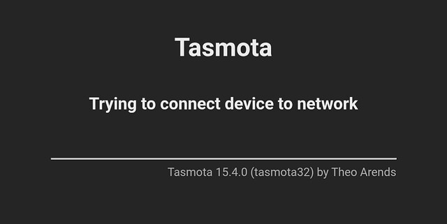 Tasmota wifi connect