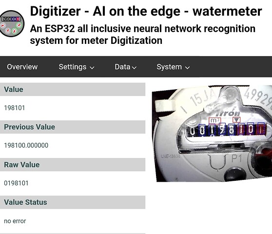 Ai watermeter esp32